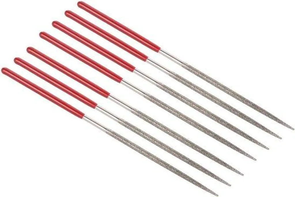 Lime ronde diamant grain 150, pointe fine 2 mm, acier haute dureté