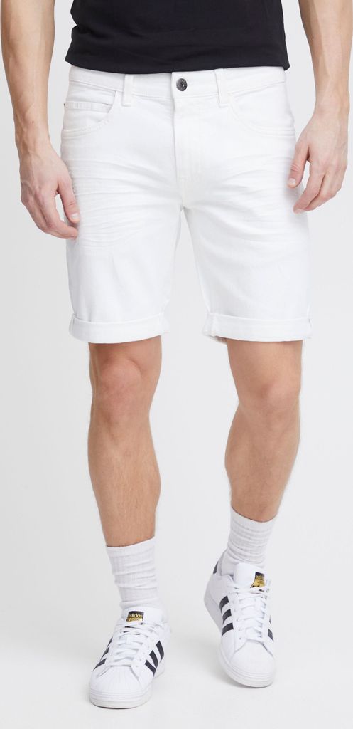 Indicode IDQuentin Herren Jeans Shorts kurze Denim Hose im Stretch Eingriffstaschen Destroyed-Optik Baumwollmischung Regular fit