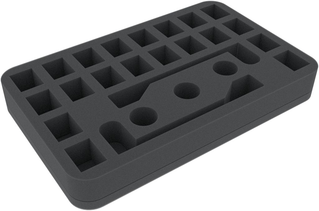 Schaumstoffeinlage für Subbuteo – 25 Fächer, Schutz & Ordnung