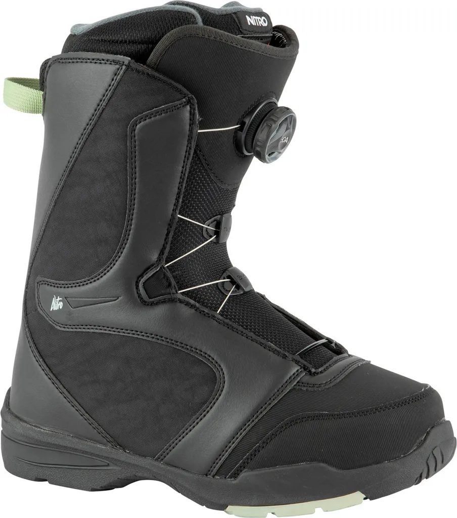 Bottes de Snowboard Femme Nitro Flora Boa Noir Menthe en Pointure 42 2/3