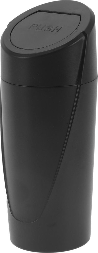 1 Stück Auto Mülleimer 3,1" Breite 7,9" Höhe Mülltonne Auto Tragbarer ABS Schwarz Auto Getränkehalter