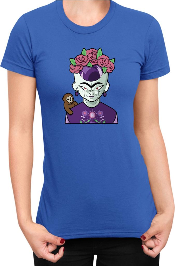 Damen T-Shirt Dragon Anime Manga Ball Z Frieza 03, Lady XS / Blau