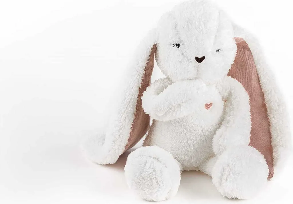 Lapin Interactif Lumineux 5en1 aux Grandes Oreilles Roses Souples