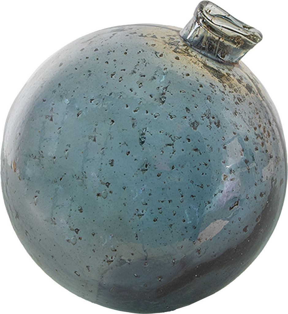 Clayre & Eef Vase Ø 13x13 cm Grau Glas