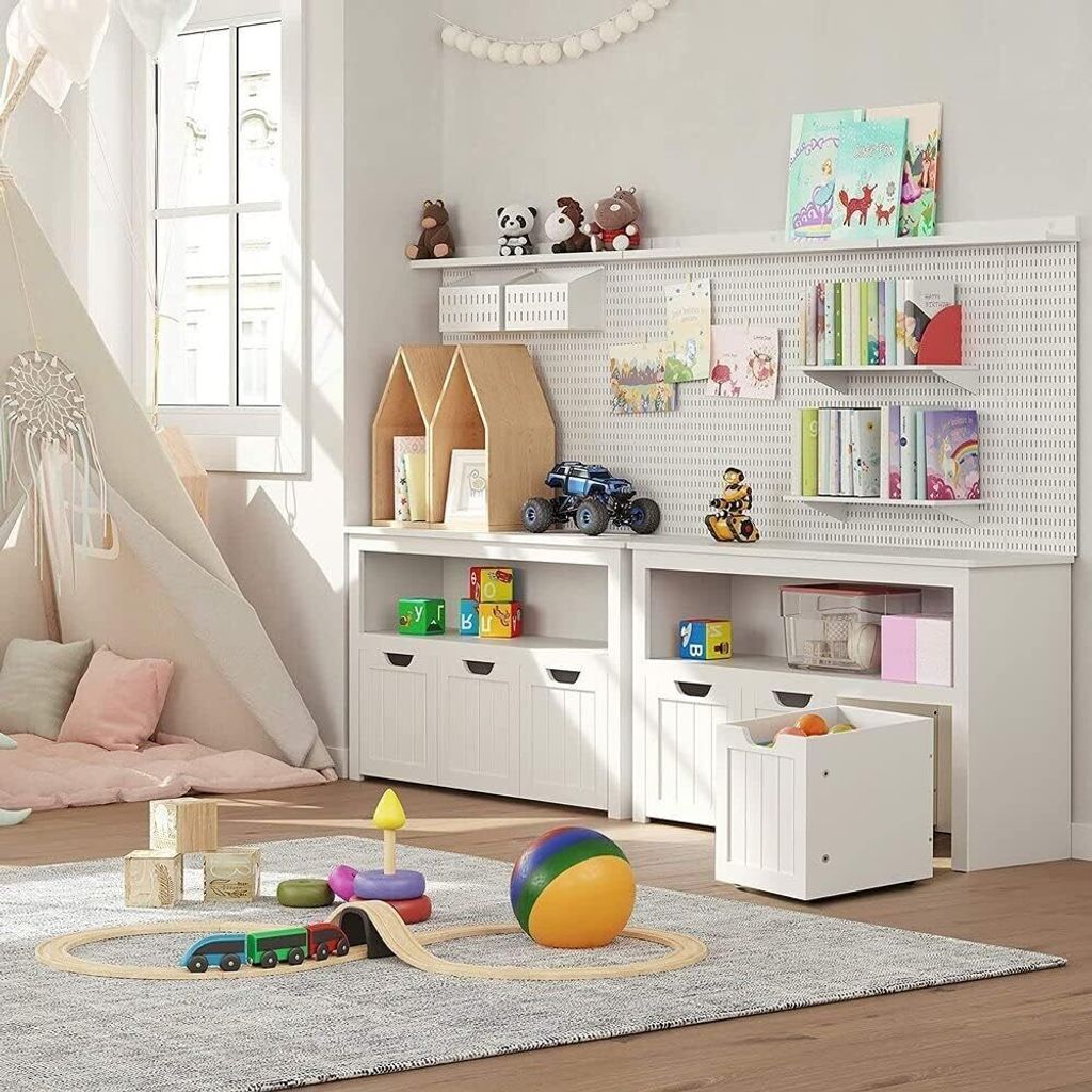 VASAGLE Kinderregal, Spielzeugaufbewahrung fr Kinder,