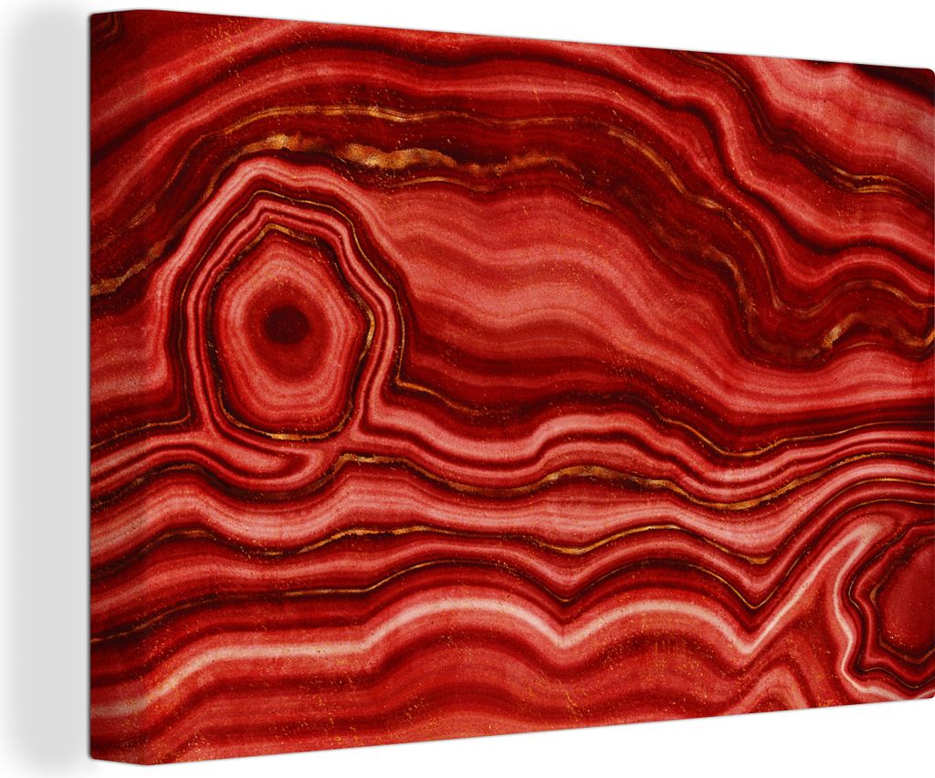 OneMillionCanvasses - Leinwandbilder - 150x100 cm, Rot - Achat - Edelsteine, Wandbilder Kunstdruck Wanddekoration - Foto auf Leinwand - Gemälde ...