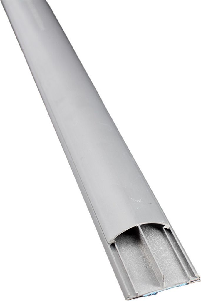 Bodenkanal 15x50mm 1m grau Selbstklebend Produktbild 1