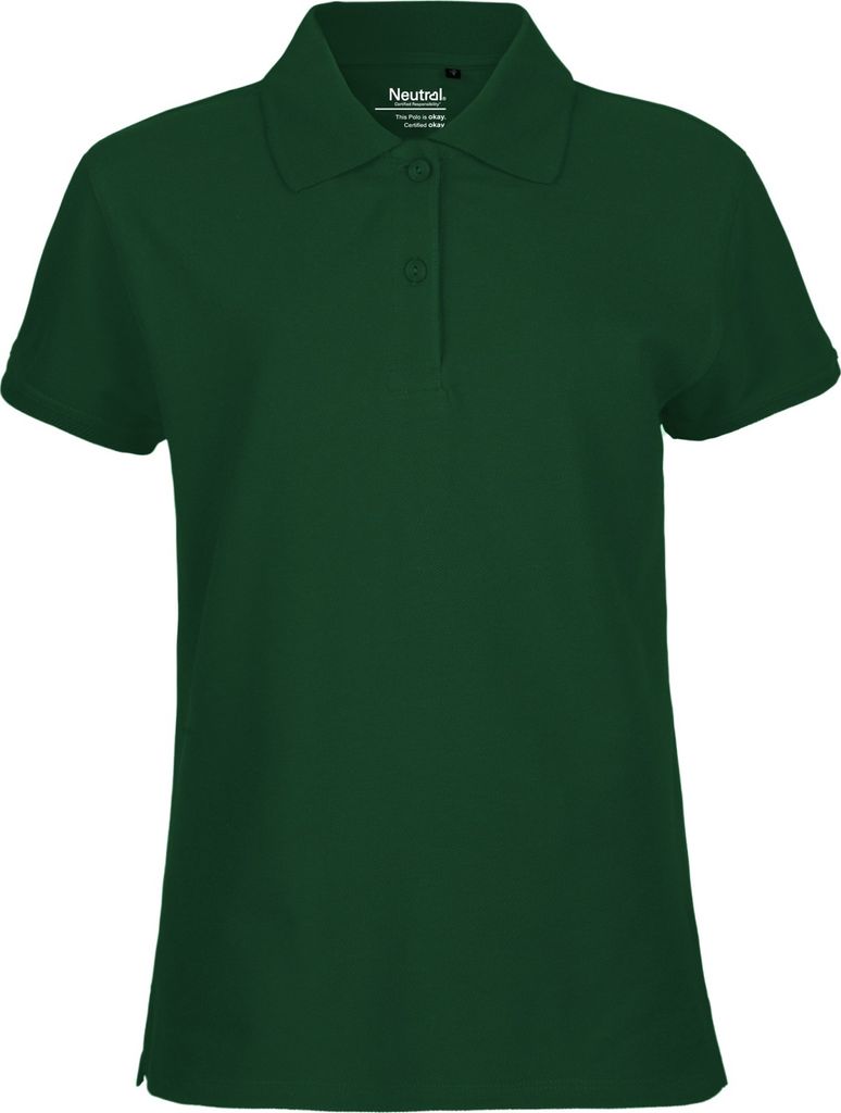 Neutral O22980 | Damen Classic Polo / 100% Fairtrade-Baumwolle - Farbe: Bottle Green - Größe: XL