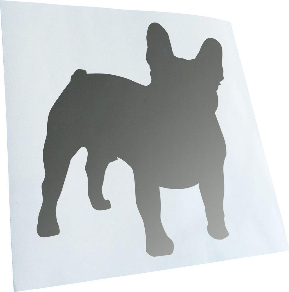 Kiwistar - Autoaufkleber - Französische Bulldogge Hund Heckscheibenaufkleber - Aufkleber für Auto Kfz Fahrrad, LKW, Truck Mofa