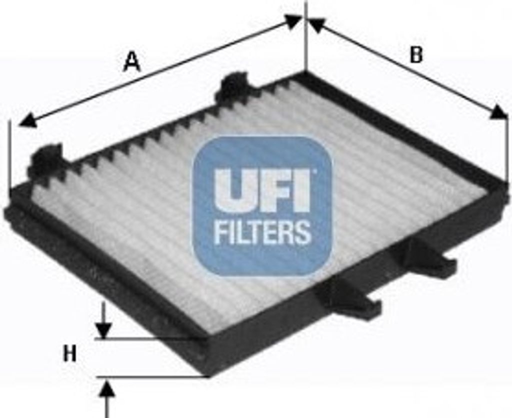 UFI 53.128.00 Innenraumfilter Pollenfilter für MITSUBISHI SPACE WAGON (N9W, N8W)