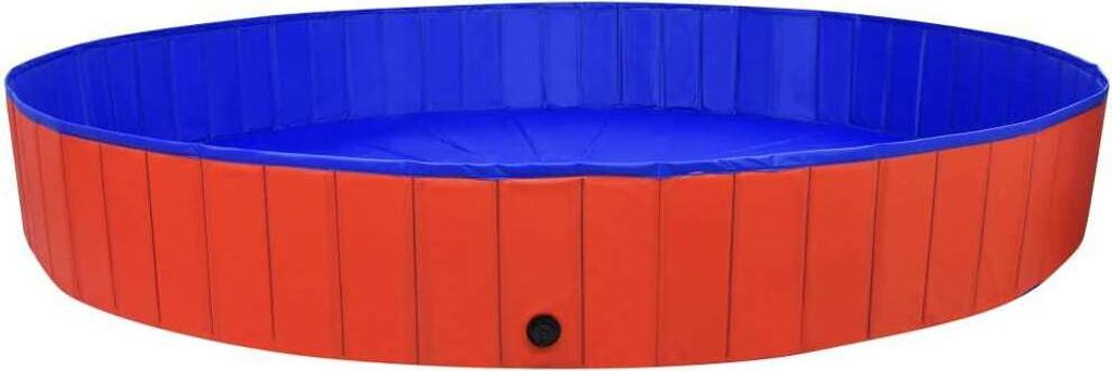 Piscina per Cani Pieghevole Rossa 300x40 cm in PVC Immagine del prodotto 