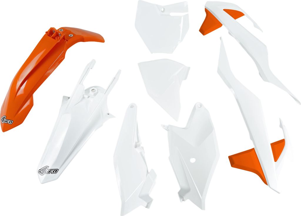 Verkleidungskit UFO PLAST 8-teilig Verkleidungssatz Kunststoff, Farbe:weiß / orange - 2