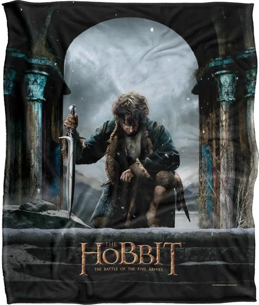 Couverture Plaid The Hobbit Coloré TV19453 pour Fans et Collectionneurs