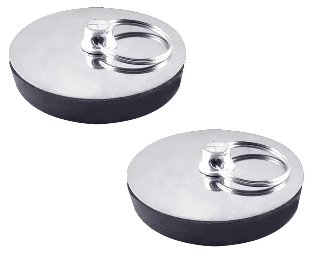 Bouchon baignoire 40mm acier inoxydable haute qualité et joint étanche