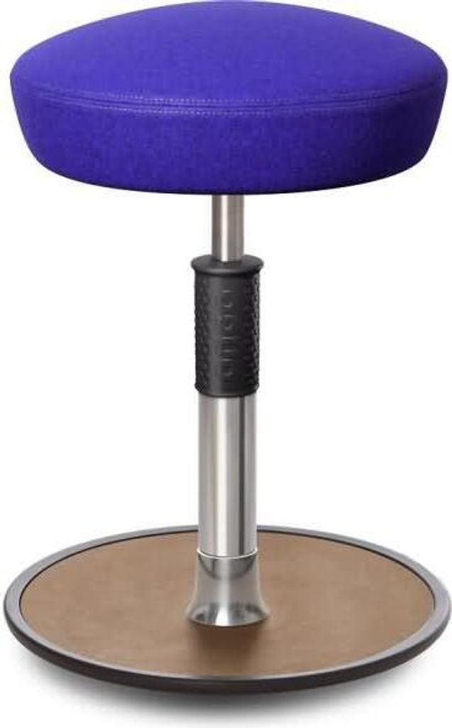Sitz- Stehhocker Free Regular Hutsitz kvadrat Divina Mel. r.blau chr. /Natur.