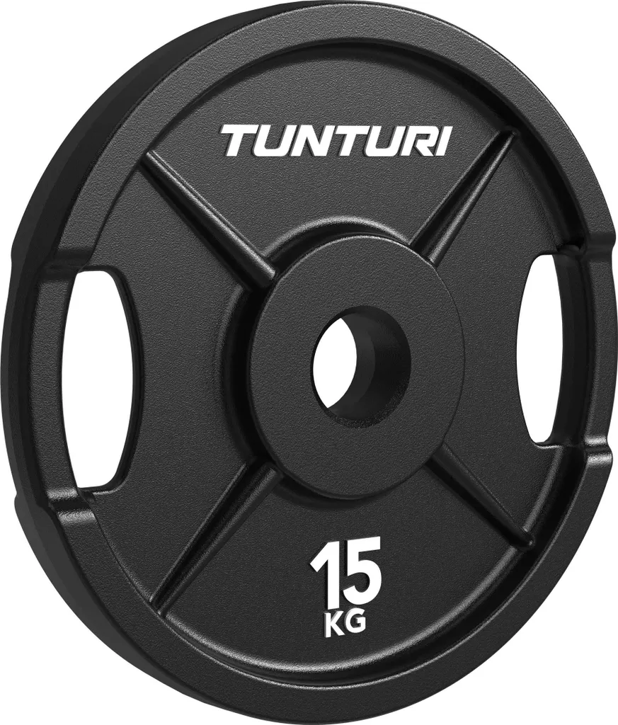 Tunturi Platinum Cast Iron Plate 15kg - Disque d'Haltérophilie en Fonte