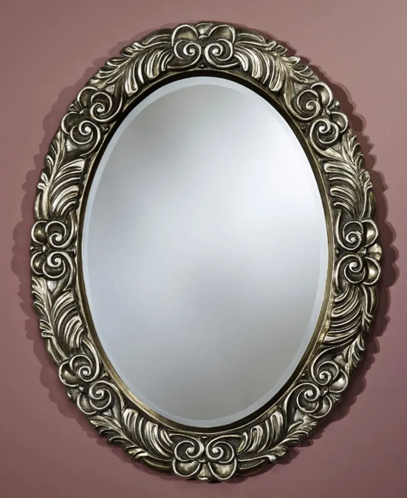 Miroir baroque argenté Casa Padrino 69 x 88 cm - Décoration de Luxe