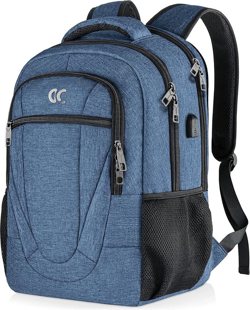 MODFU Laptoprucksack Laptop Rucksack für 36 x 49 cm Laptop, Wasserbeständig Laptoptasche mit USB-Anschluss, Anti-Diebstahl, Backpack mit Laptopfach
