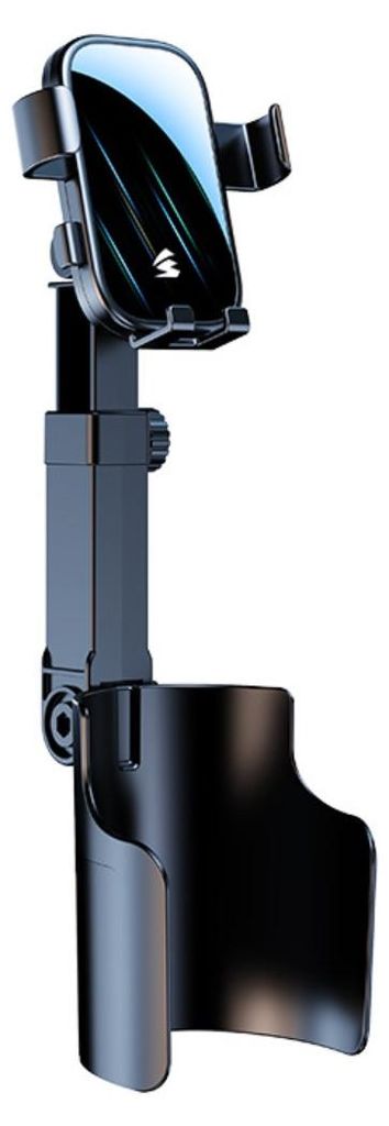 INF Klemmbecherhalter 360 Grad drehbar, ABS und Aluminium, für Auto