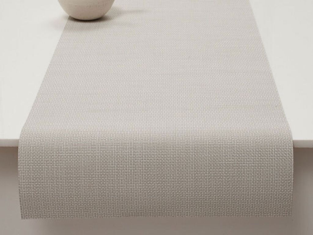 Chilewich Mini Basketweave Tischläufer, Sandstone, 36 x 183 cm