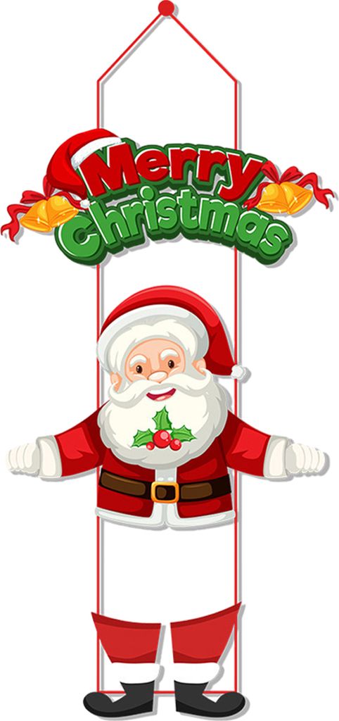 Weihnachtsanhänger für die Haustür mit Umhängeband, kreative Form, satte Farbe, Weihnachtsmann, Weihnachtsthema, hängende Dekoration, C