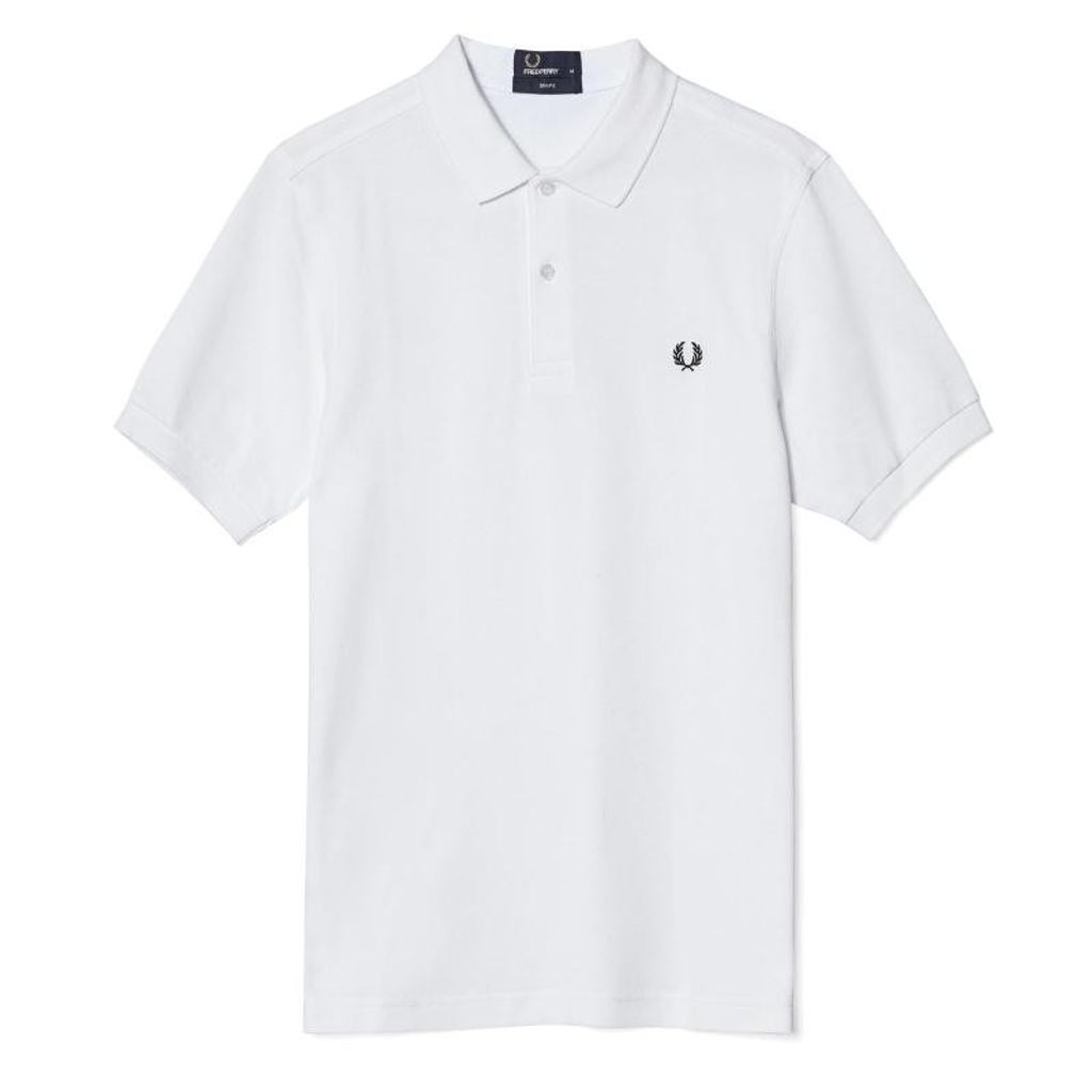 Fred Perry Plain Fred Polo White  - Große XL Produktbild 