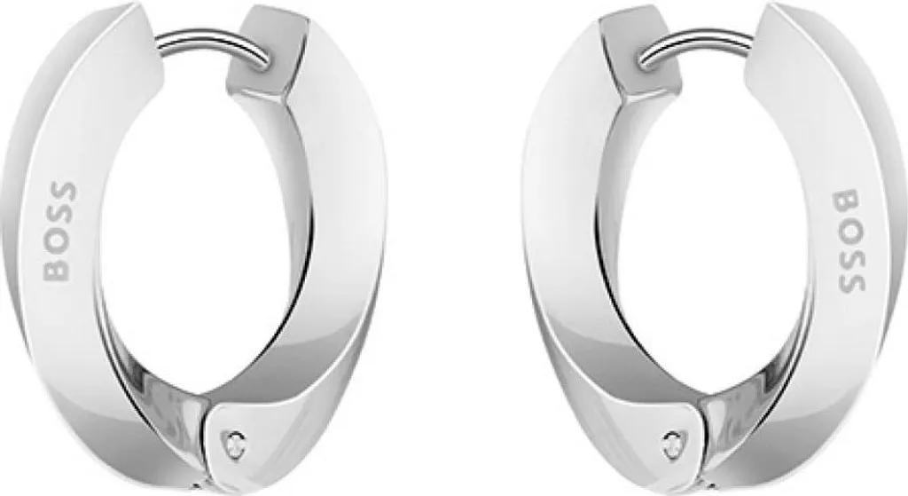Bague en acier intemporelle Boli 1580311 - Anneau argenté poli chic