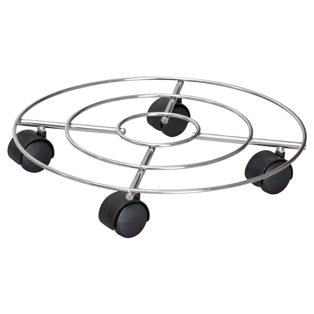 Rouleau plantes Wagner Chrome brillant 35 cm charge lourde 60 kg Inox