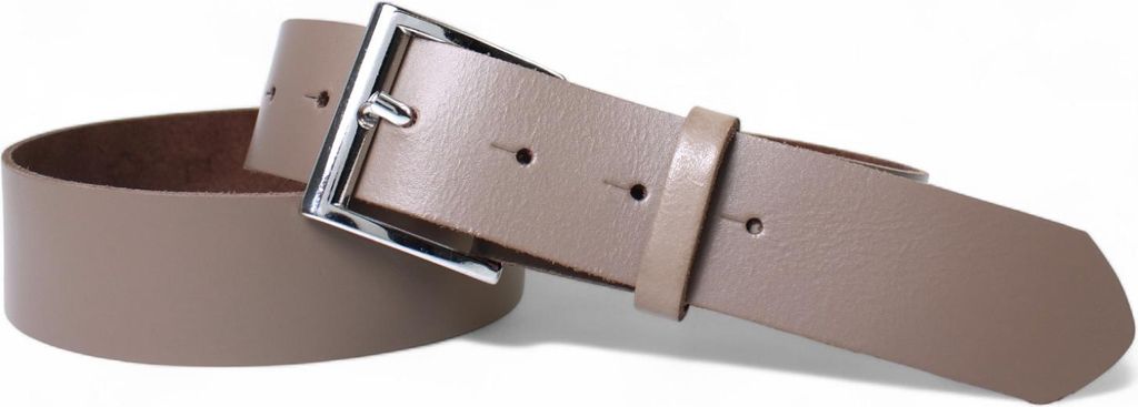 Ledergürtel Echtleder 4 cm, silberne Schnalle klassisch, viele Farben, FRONHOFER