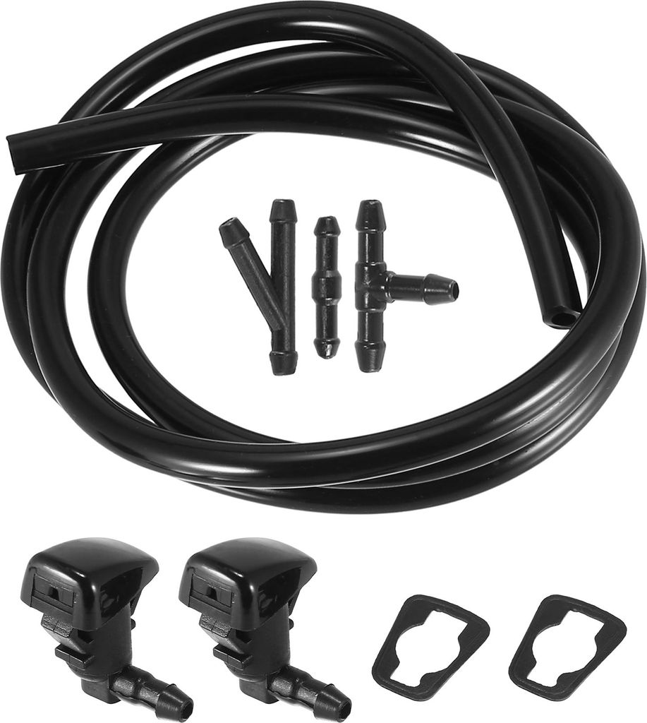 6Stk. Frontscheibenwischerdüsen Kit Scheibenwaschanlage Schlauch, Wischwasserschlauch Reparaturset für Twith Hose
