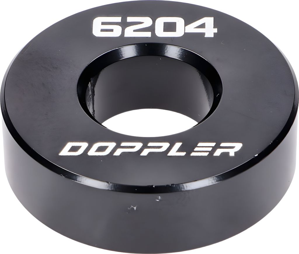 Lagerdummy Doppler Aluminium CNC schwarz 6204 Lager