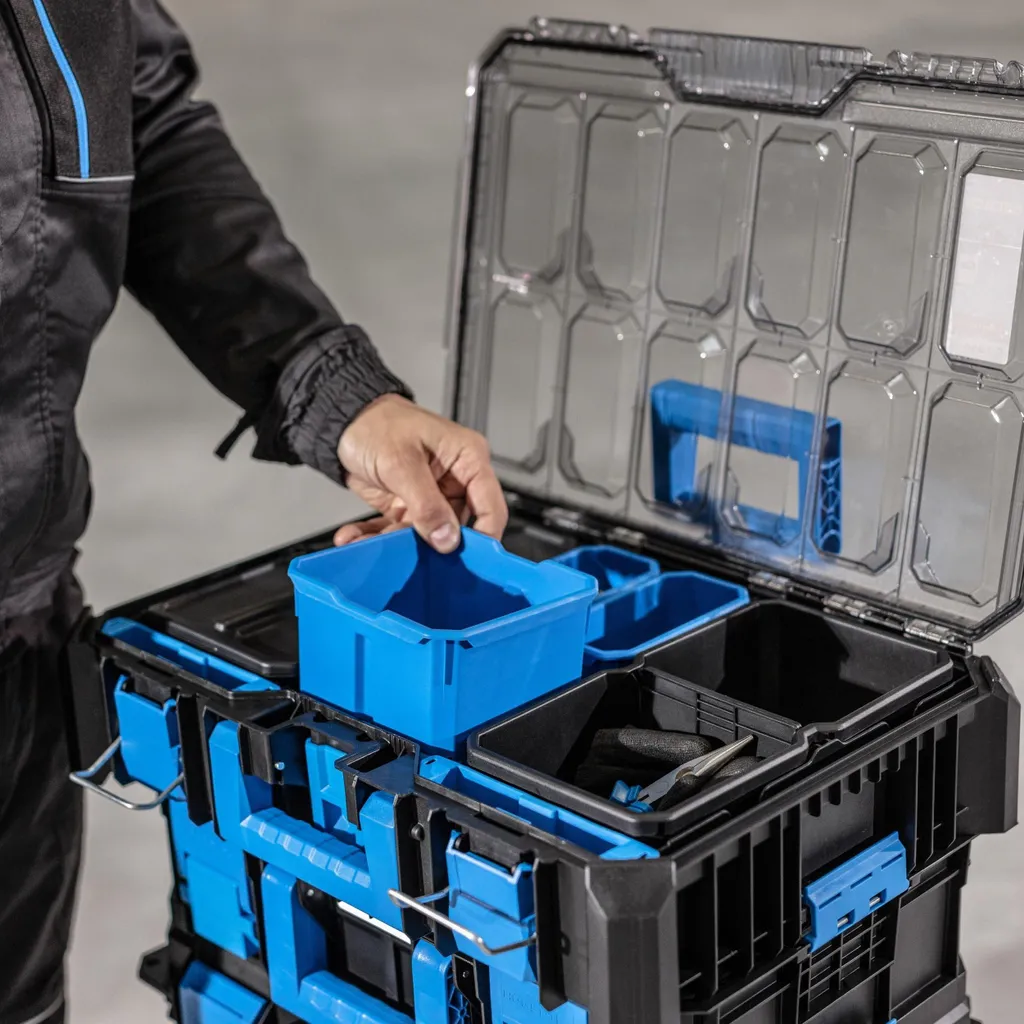 Mallette à Outils de Chantier Organiseur 5 Compartiments Högert HT7G508 - 7