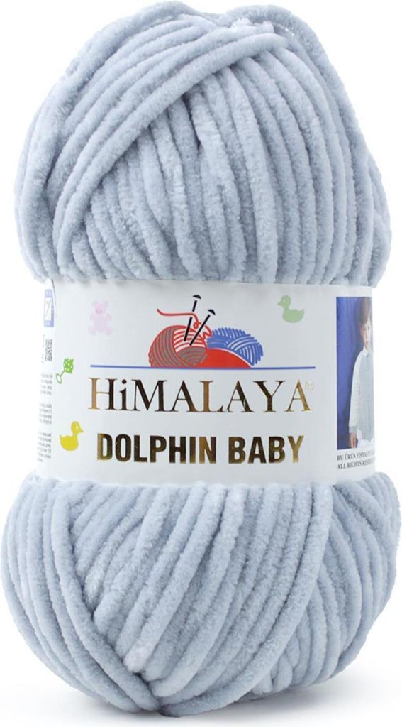 Himalaya Dolphin Baby 351, Graue Kuschelwolle - Ideal für Produktbild 