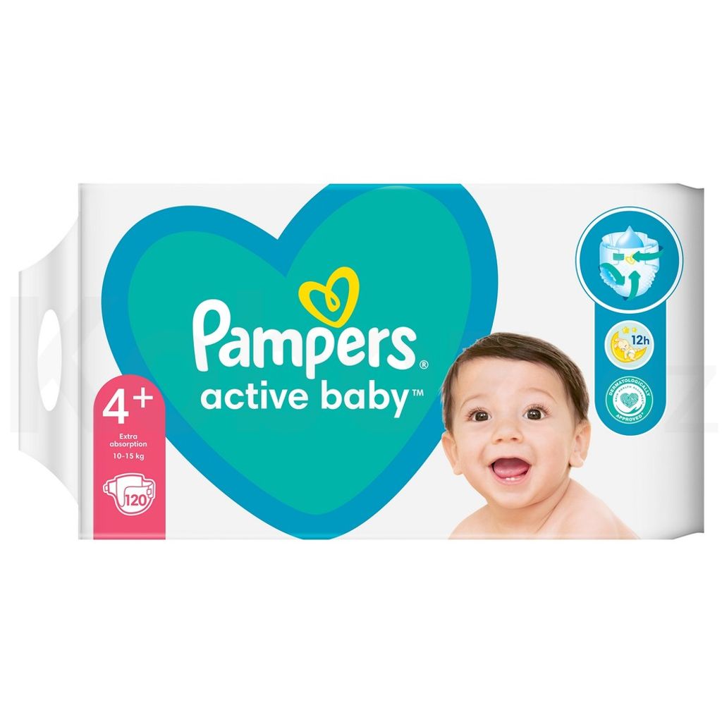 Pampers Active Baby vel kg 10 kg pleny 208 ks Pleny