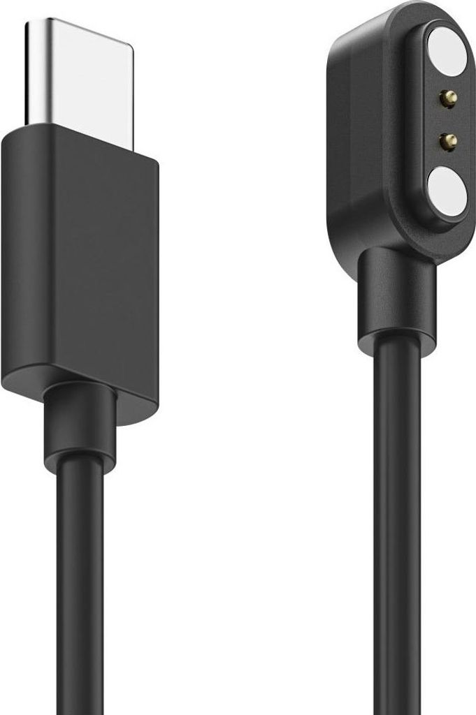 A USB-C to magnetic charging cable for smartwatches.