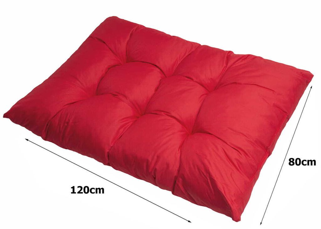 Palettenkissen 120×80 cm – Bequemes Sitzkissen für Palettensofa und Gartenlounge Palettenkissen Rot Gartenkissen, palettenkissen outdoor
