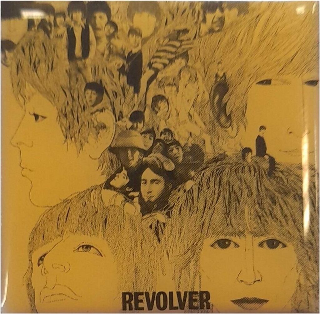 The Beatles - Abzeichen "Revolver" - Metall RO6074 (Einheitsgröße) (Weiß/Grau)