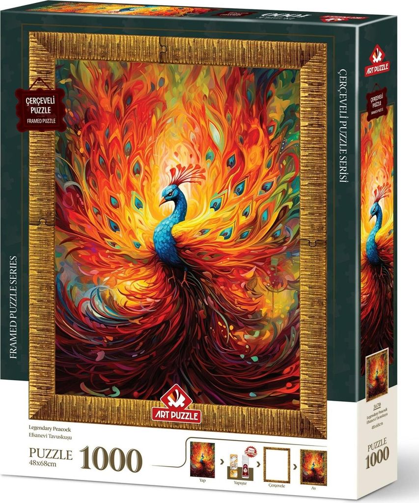 KUNSTPUZZLE, 3-in-1-Farb-Puzzle mit Klebstoff und Klebstoff, 1000 Stü ck