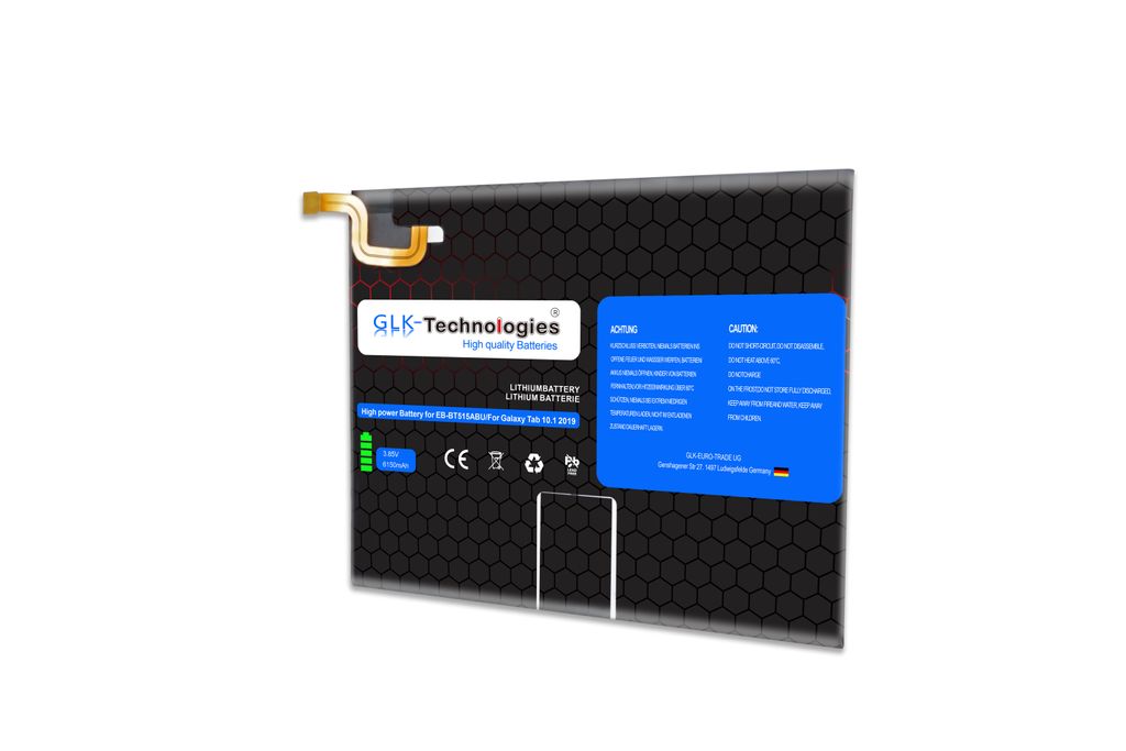 GLK-TECHNOLOGIES für Samsung Akku EB-BT515ABU Galaxy Tab A 10.1 (2019) SM-T510 T515