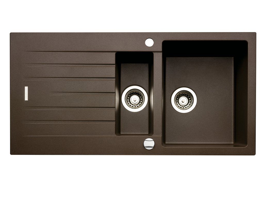 NABER Spüle ANGOLA 150 in ESPRESSO mit Drehexcentergarnitur Produktbild 1