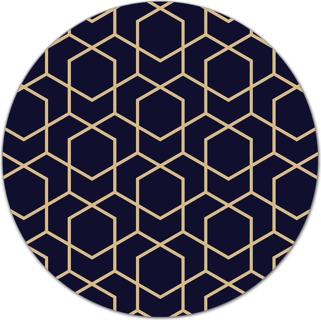Glas-Herdabdeckplatte Glaskeramikkochfeld-Abdeckung Schneideplatten - 40 cm - Abstrakte Goldformen