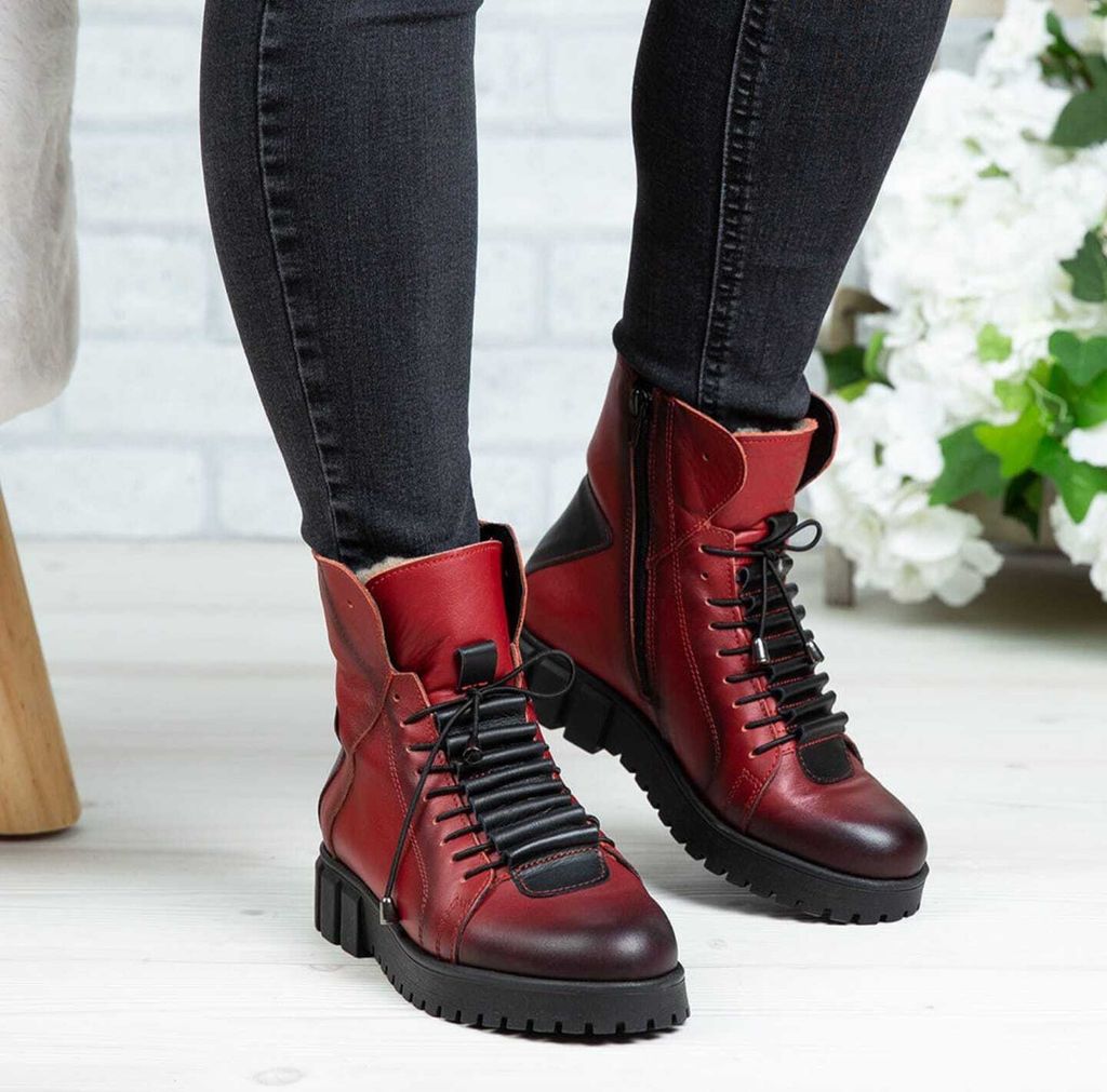 DEMALIS Damen-Winterstiefel aus echtem Leder mit kuscheligem Plüschfutter in Größe 35 - Eine Synthese aus Stil und Komfort! Hergestellt in EU