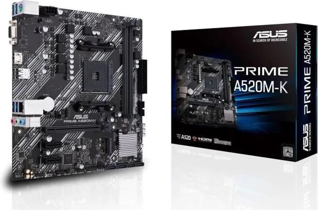 ASUS PRIME A520M-K AM4 Motherboard | Scheda Madre Micro-ATX DDR4 per PC