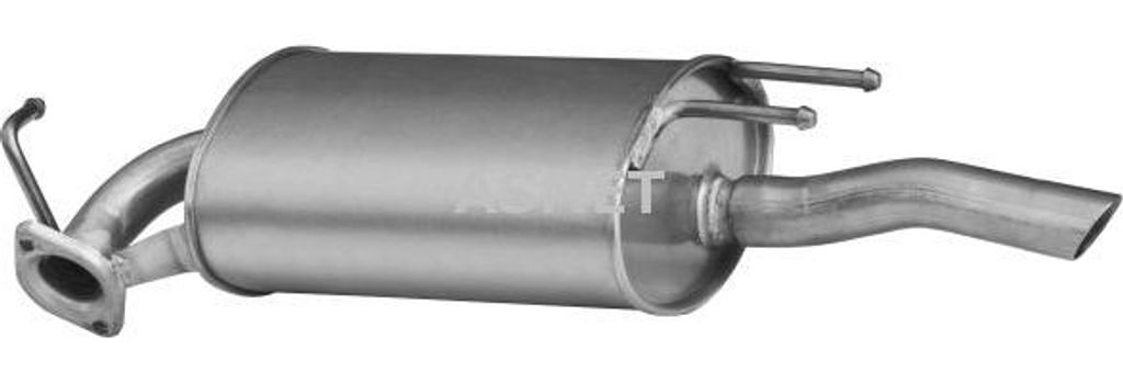 ASMET 20015 Endschalldämpfer OE 1743011640 kompatibel mit Corolla