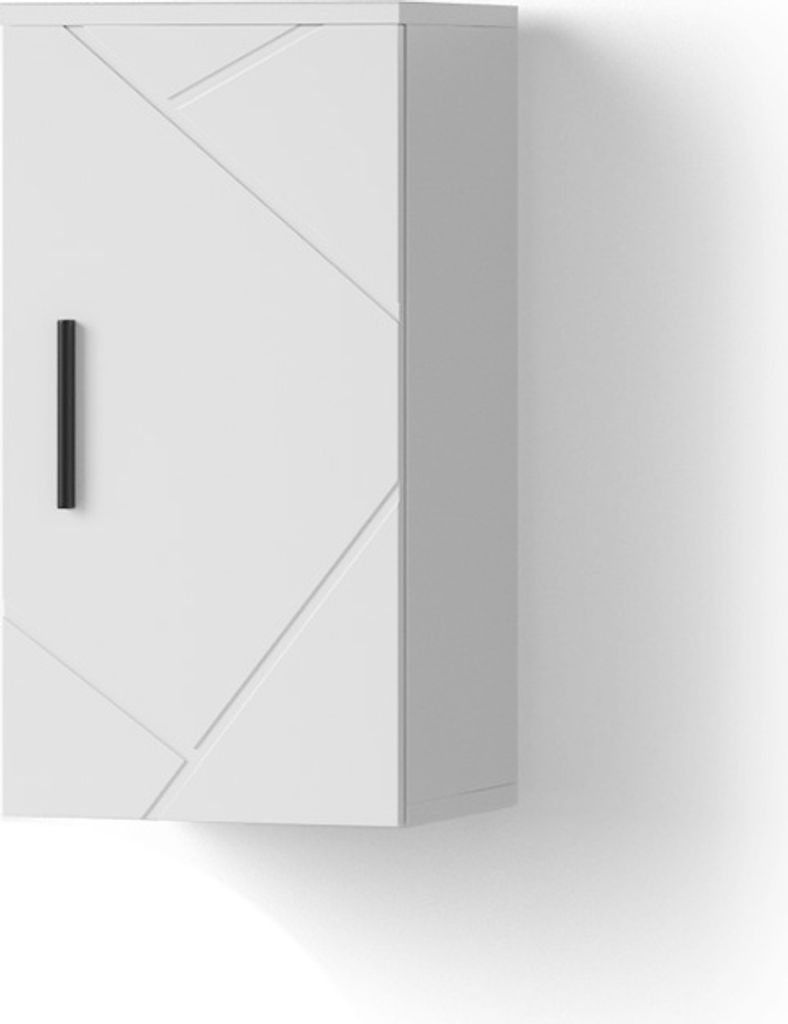 Badschrank Livinity Ronco Weiß Hochglanz 30 x 59 cm, Model 52715