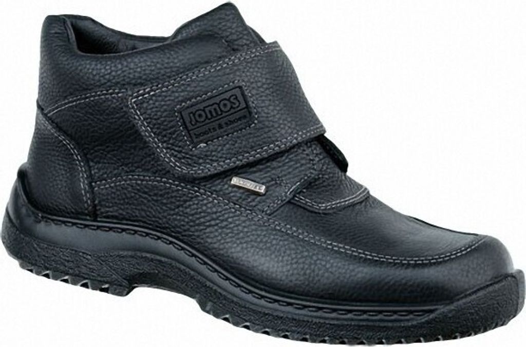 Jomos Herren Leder Sympatex Boots schwarz, Schurwollfutter, warmes Fußbett