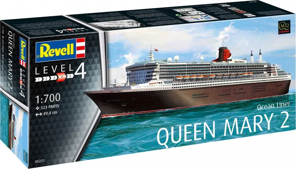 Maquette à Construire Queen Mary 2 1:700 - Cadeau Idéal pour Modélistes