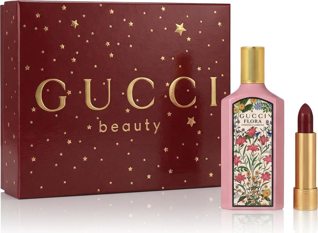 Gucci Flora Gorgeous Gardenia EDP 100 ml + Lippenstift 509 Produktbild 