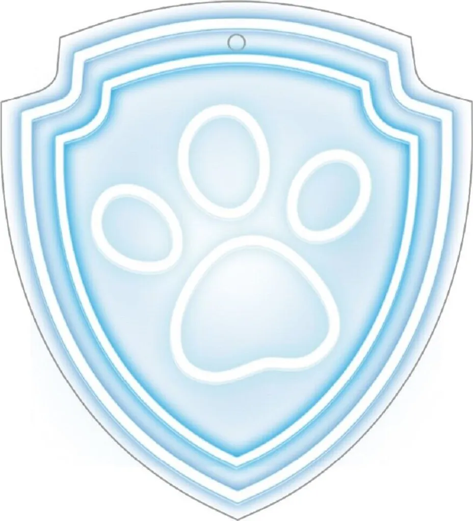 Néon LED Paw Patrol Patte OW-130246 Veilleuse Enfant sur Plexiglas
