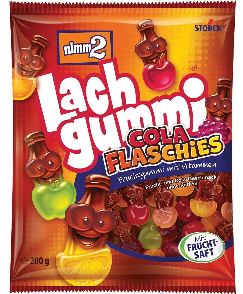 nimm2 Lachgummi Cola Flaschies 200g Produktbild 